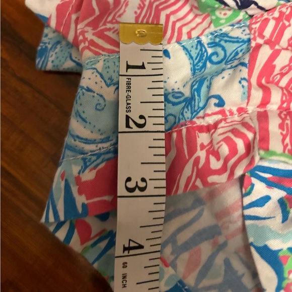 Lilly Pulitzer Walsh short summer remix patch cotton 3 inch inseam shorts size 0 - Picture 15 of 15